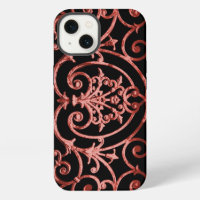 Red and black scrollwork pattern Case-Mate iPhone
