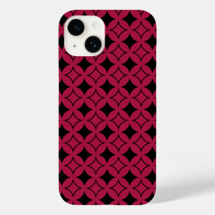 Red and black shippo Case-Mate iPhone 14 case