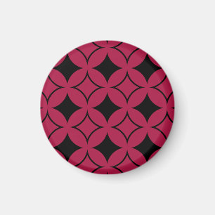 Red and black shippo magnet