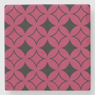 Red and black shippo stone coaster