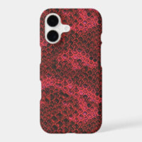 Red and Black Snake Skin Pattern
