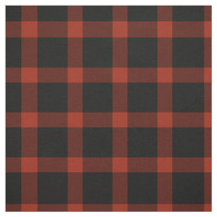 Red and Black Tartan Plaid Pattern Fabric