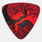 Red and Black Tree of Life Yin Yang