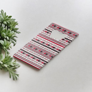 Red and Black Tribal Pattern