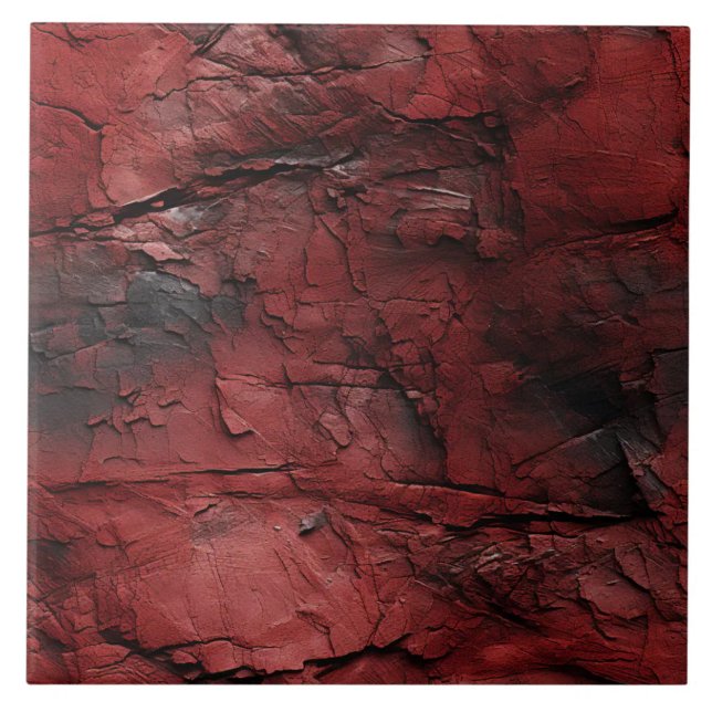Red and Black Wall Tile (The complete printed tile design. Tiles sold individually.)