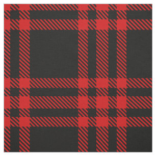 Red and Black XL Plaid Tartan Fabric