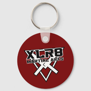 Red and Black XLR8  Key Ring