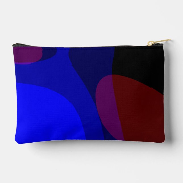 Red And Blue Abstract Art 601 Accessory Pouch (Back)