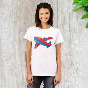 Red And Blue Aeroplane T-Shirt