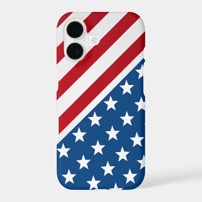 Red and Blue American Flag Pattern (Back)