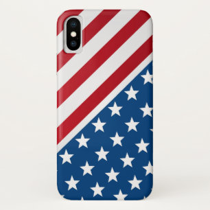 Red and Blue American Flag Pattern Case-Mate iPhone Case