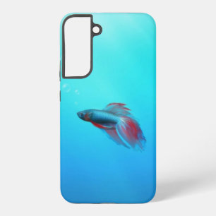 Red and Blue Betta Siamese Fighting Fish Samsung Galaxy Case