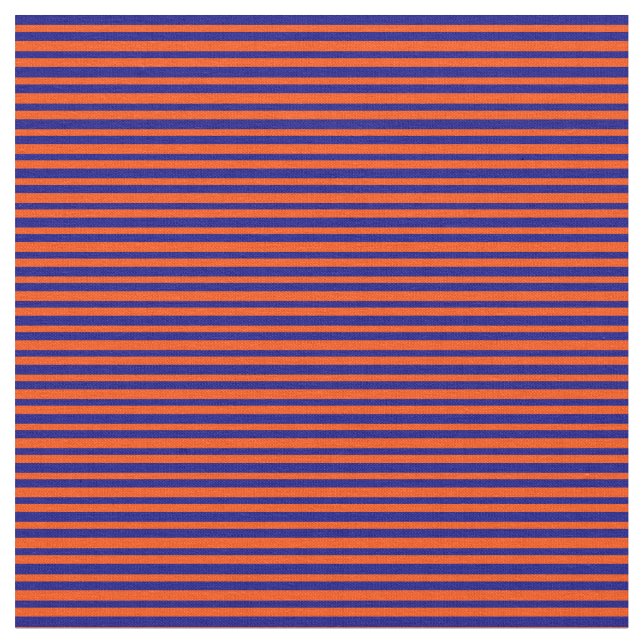 Red and Blue Coloured Stripes Pattern Fabric (Close Up)