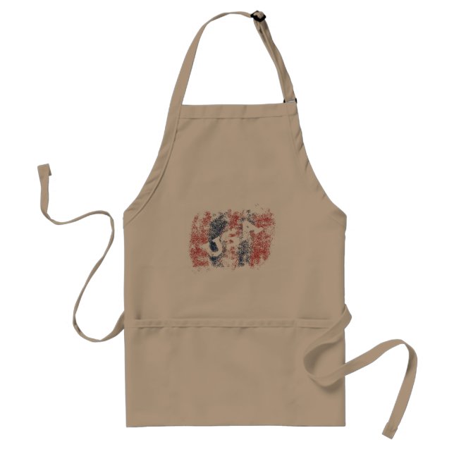 Red and Blue Crystals USA Standard Apron (Front)