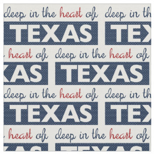 Red and Blue Deep in the Heart of Texas Fabric