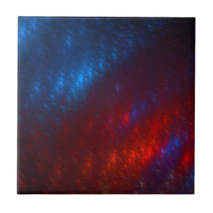 Red and Blue Fractal Tile