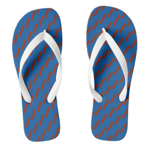 Red and Blue Geometric Jandals
