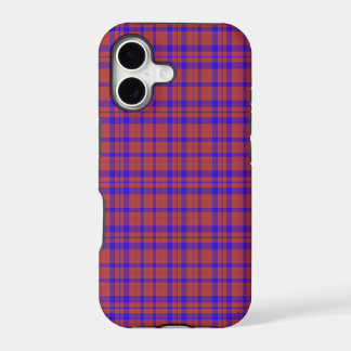 Red and Blue Geometric Plaid