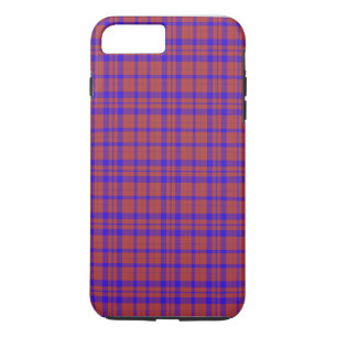 Red and Blue Geometric Plaid Case-Mate iPhone Case