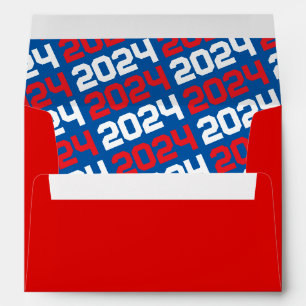 Red and Blue Graduation Envelopes