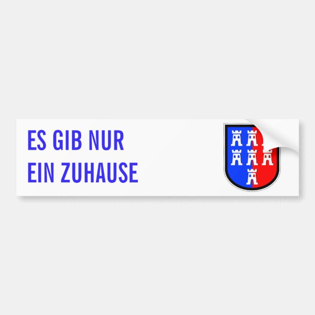 Red and Blue, it has to be Bumper Sticker (Front)