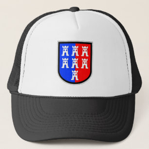 Red and Blue, it has to be Trucker Hat