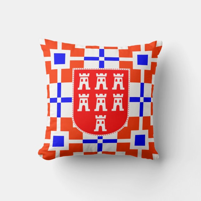 Red and Blue, its Saxonian Cushion (Front)