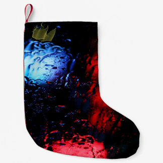 Red and blue LED lamp Small Christmas Stocking
