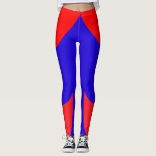Red And Blue Leggings