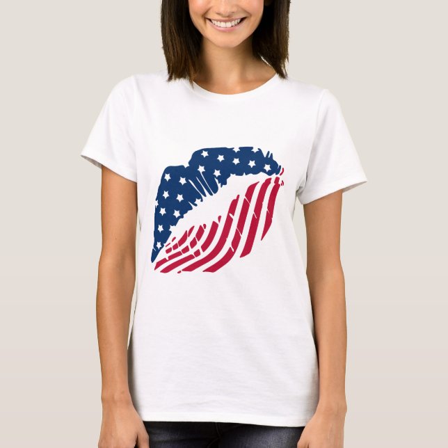 Red and Blue Lips Shirt (Front)