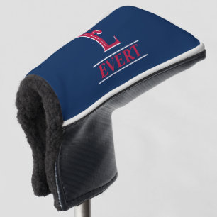 Red and Blue Monogrammed Putter Head Cover
