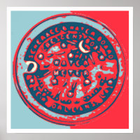 Red and Blue NOLa Water Metre
