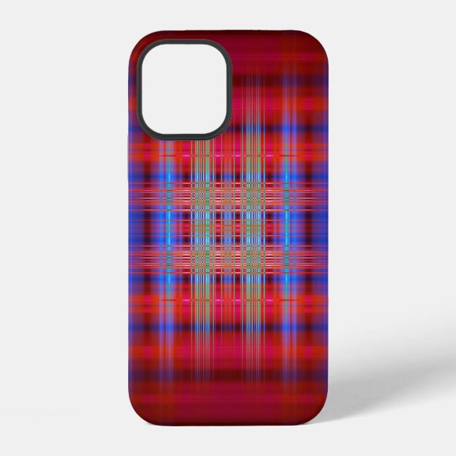 Red and blue pattern Case-Mate iPhone case (Back)