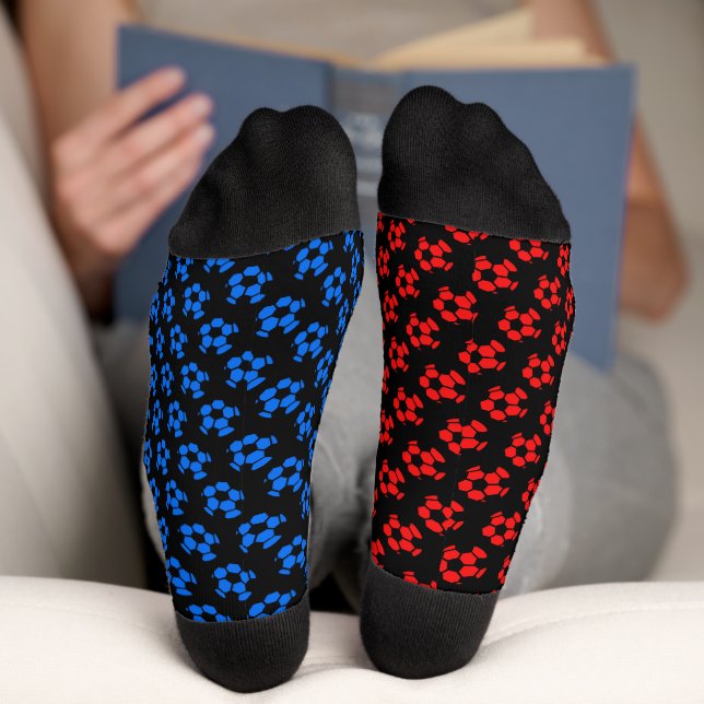 Red and Blue Soccer Socks (Bottom)