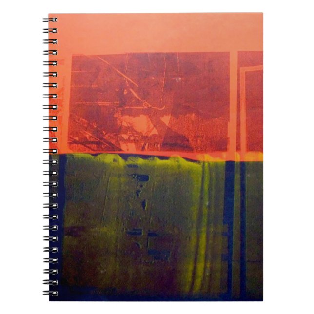 Red and Blue Spiral Notebook (Front)