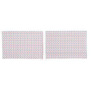 Red and Blue Stars Pillow Case Set