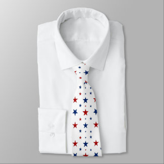 Red And Blue Stars  Tie