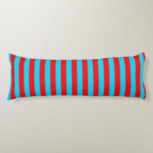 Red and Blue Stripes Design Body Cushion