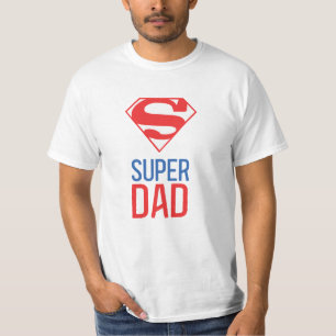 Red and Blue Super Dad Fathers Day T-Shirt