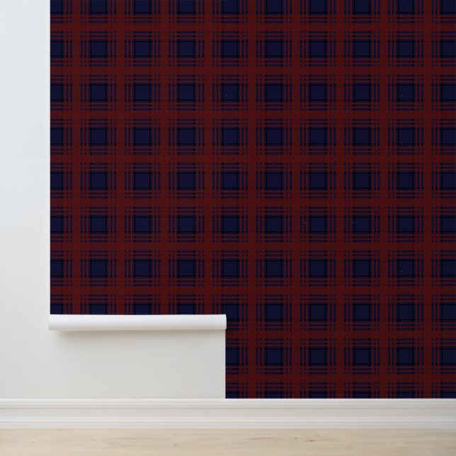Red and Blue Tartan Plaid Wallpaper (Application)