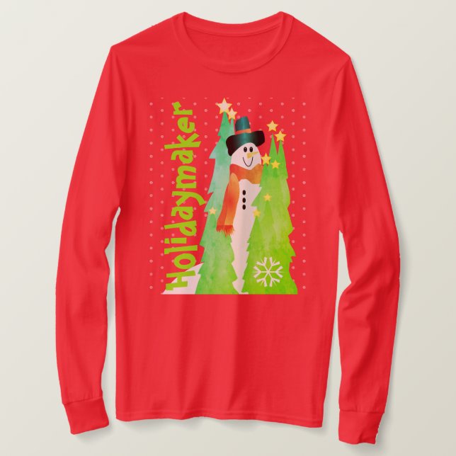 Red And Bright Green T-Shirt (Design Front)