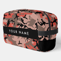 Red and Brown Camouflage Your name Personalise