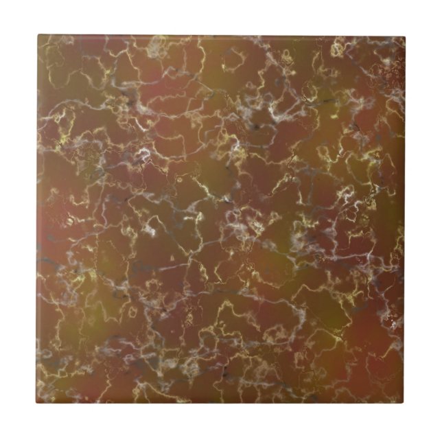 Red and brown Marble Tile (Front)