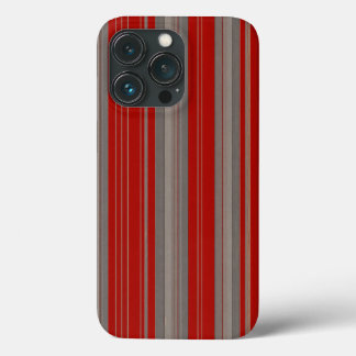 red and brown stripes iPhone 13 pro case