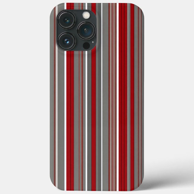 red and brown stripes Case-Mate iPhone case (Back)