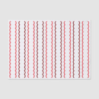 Red and Burgundy Simple Scallop Stripes Christmas