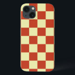 Red and Cream Chequered iPhone 13 Case<br><div class="desc">A bright cherry red and cream chequered pattern,  geometric and simple,  yet the colours give it a feeling of whimsy & vintage fantasy.</div>