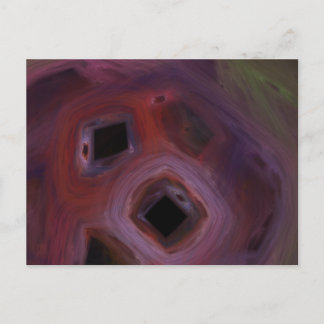 red and dark postcard