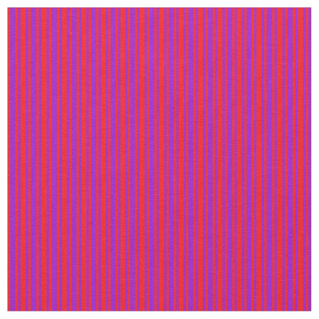 Red and Dark Violet Coloured Lined/Striped Pattern Fabric (Close Up)