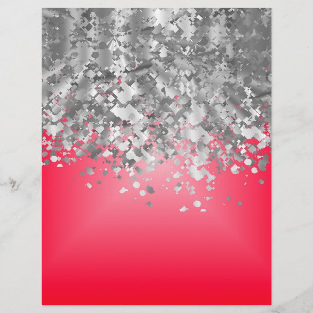 Red and faux glitter flyer (Front)